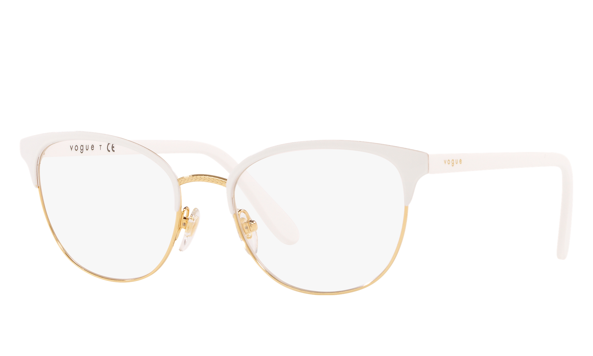 vogue white glasses