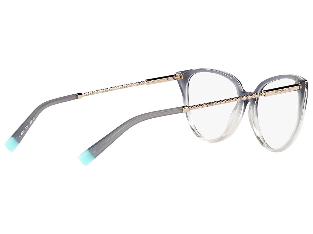 Tiffany Grey Blue Gradient Eyeglasses | Glasses.com® | Free Shipping