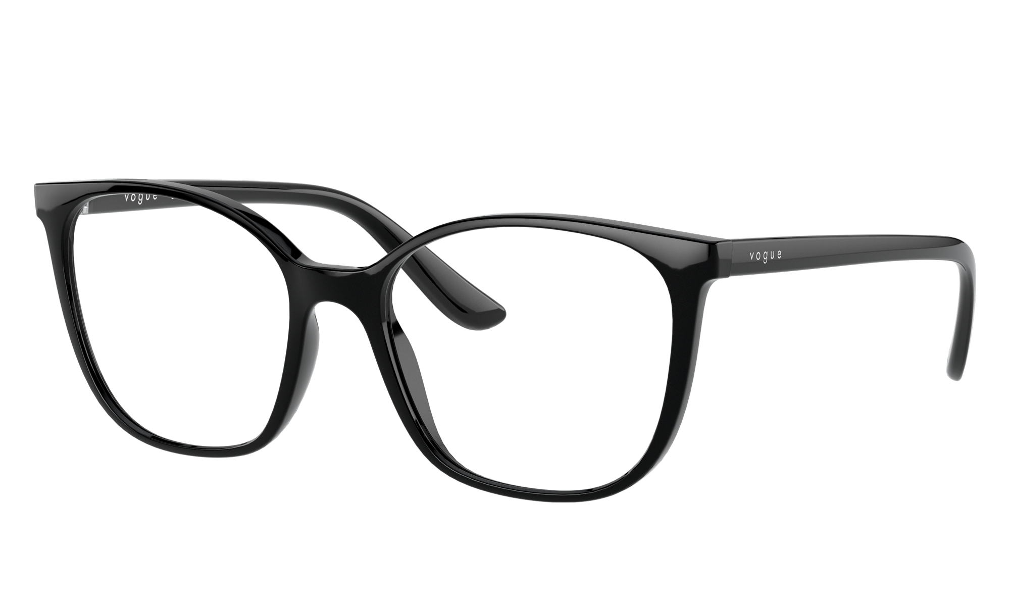 black vogue glasses