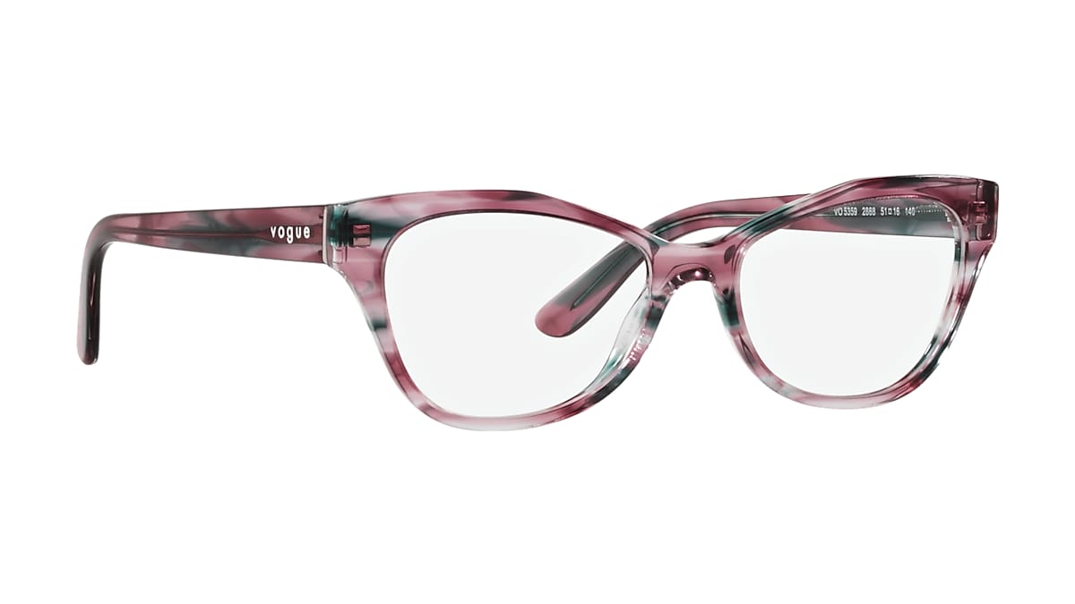 estas Hervir confiar Vogue Eyewear Striped Purple Blue Eyeglasses | Glasses.com® | Free Shipping
