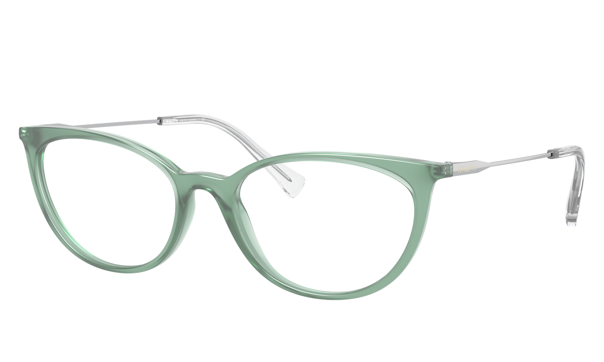 Ralph by Ralph Lauren RA7123 Shiny Transparent Sage Green Eyeglasses