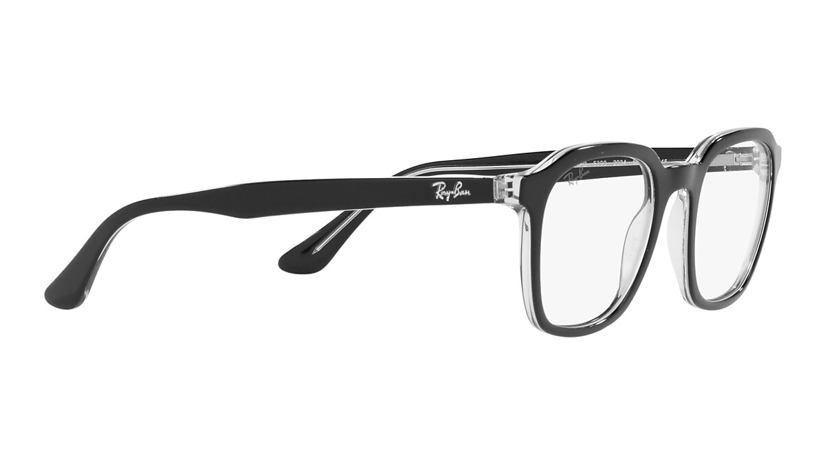 Ray Ban Black On Transparent Eyeglasses Glasses Free Shipping