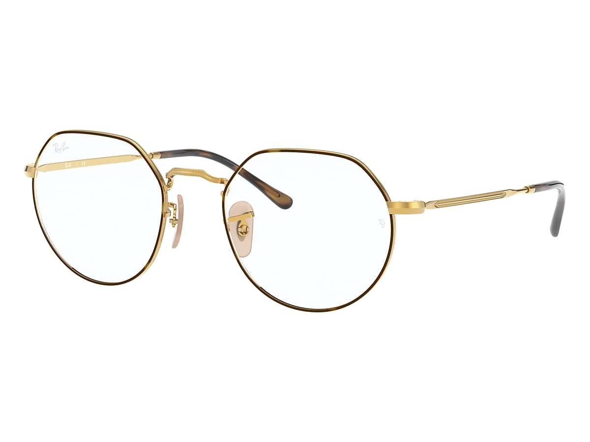 Clancy Vegetatie Treinstation Ray-Ban Havana On Gold Eyeglasses | Glasses.com® | Free Shipping