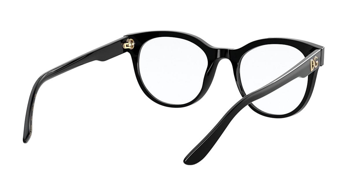 Dolce & Gabbana DG3376B Oversized Black Strass Frames – Designer