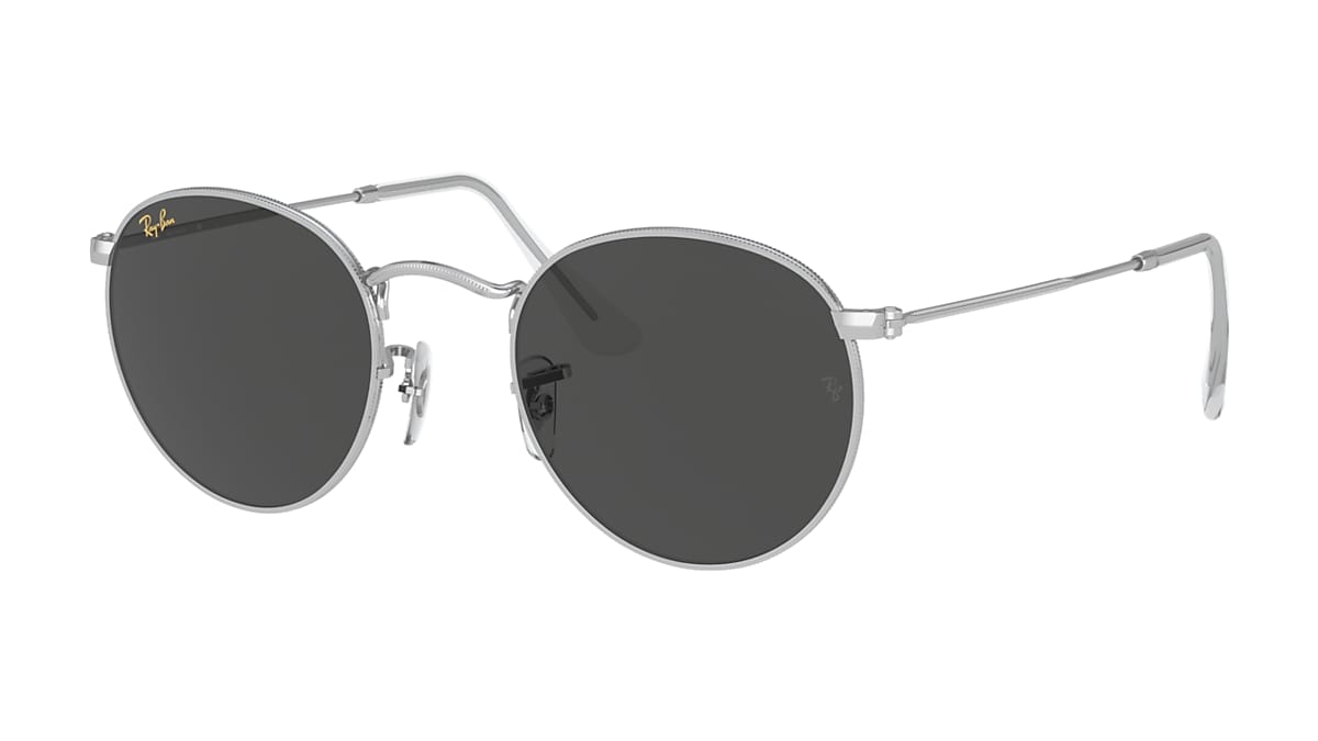 Ray-ban RB3447 “Round l Ray-Ban RB3447 Round Metal Chromance L (53 - 21) with Silver