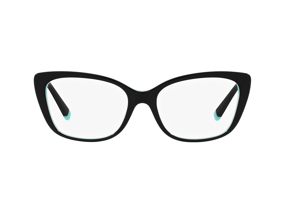 Tiffany Black On Tiffany Blue Eyeglasses | Glasses.com® | Free