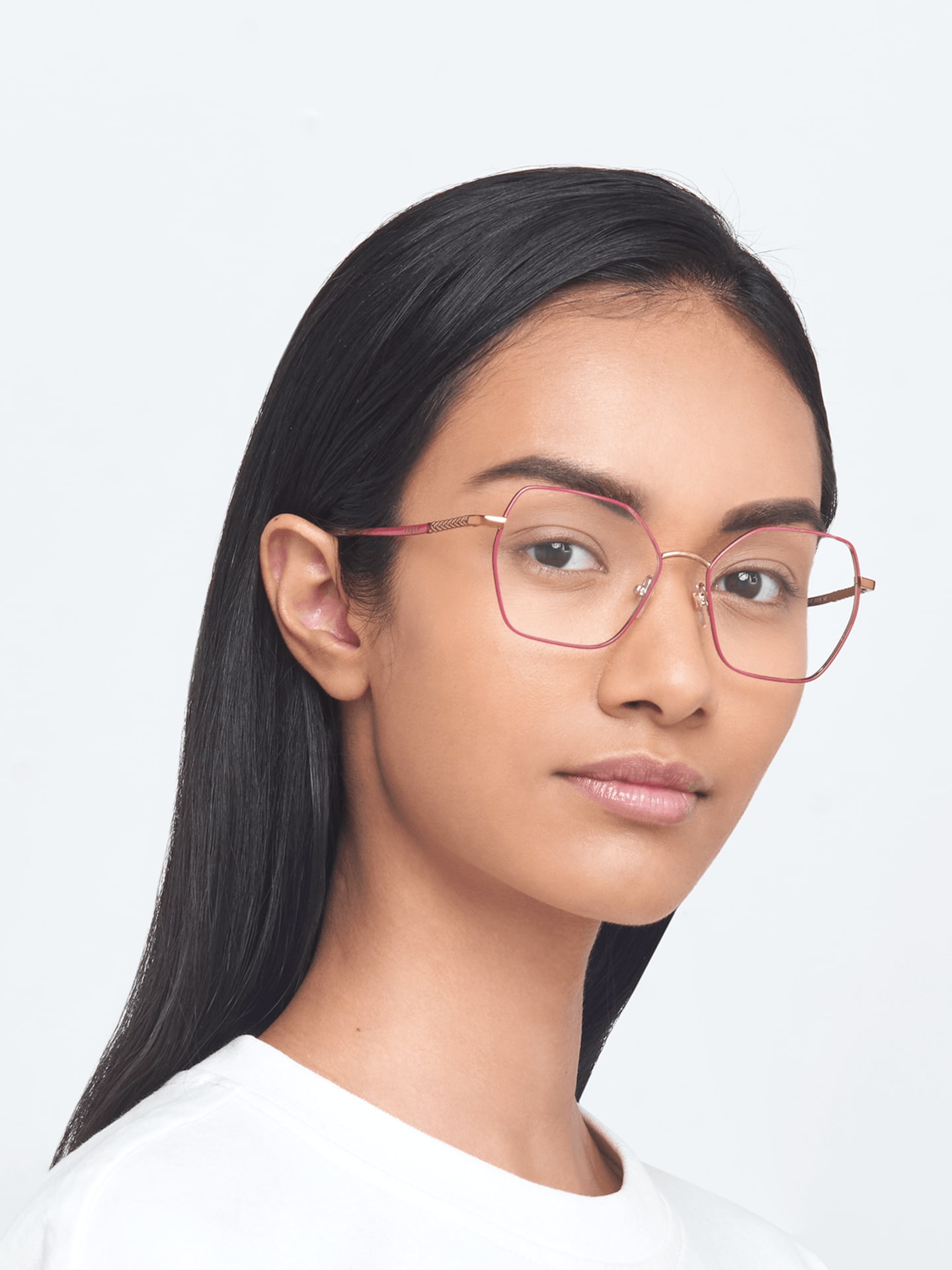 Vogue Eyewear Top Pink/Gold Pink Eyeglasses | Glasses.com® | Free