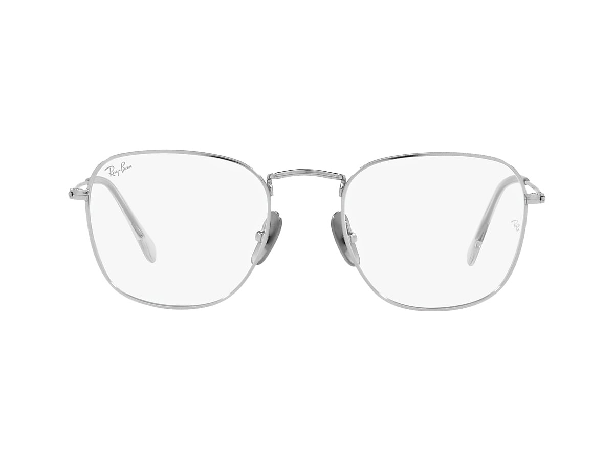 メガネ Ray-Ban Titanium Eyeglass Frame RB8157V 1224 Silver Eyeglasses Ray-Ban RB8157V Frank Titanium Optics | Free