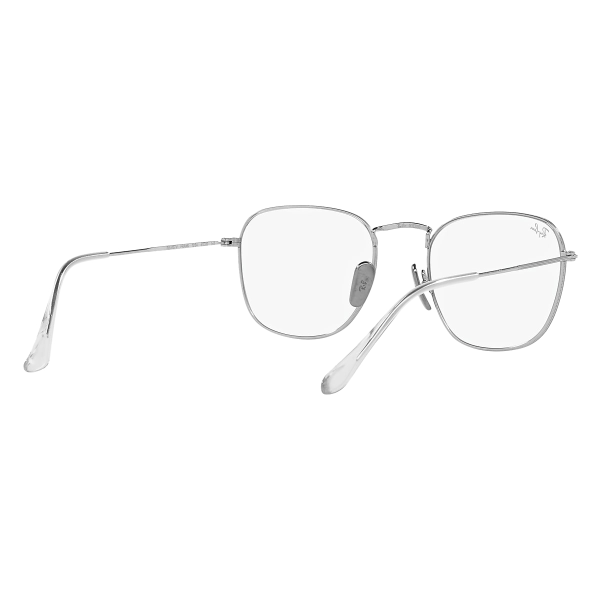 メガネ Ray-Ban Titanium Eyeglass Frame RB8157V 1224 Silver Ray-Ban RB8157V Frank Titanium Optics Eyeglasses | LensCrafters