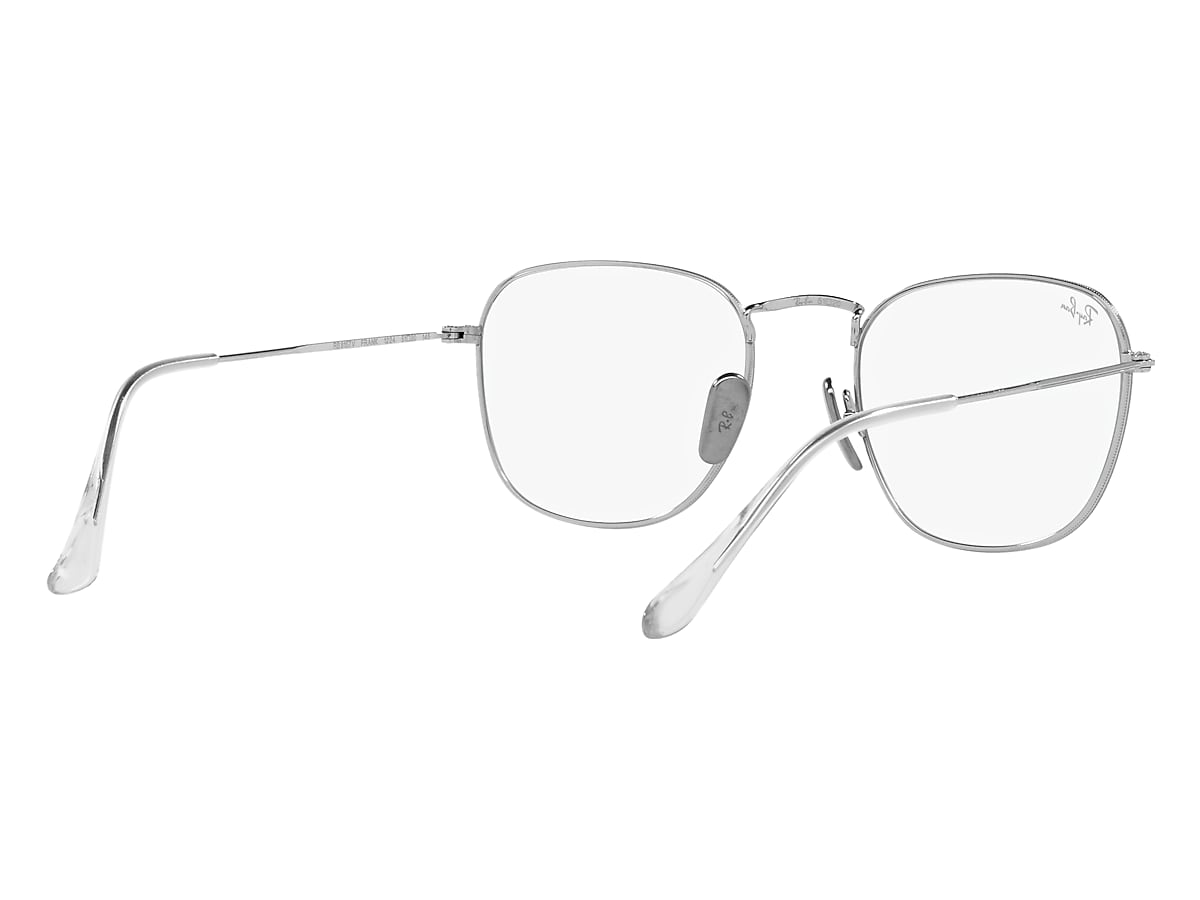メガネ Ray-Ban Titanium Eyeglass Frame RB8157V 1224 Silver Eyeglasses Ray-Ban RB8157V Frank Titanium Optics | Free