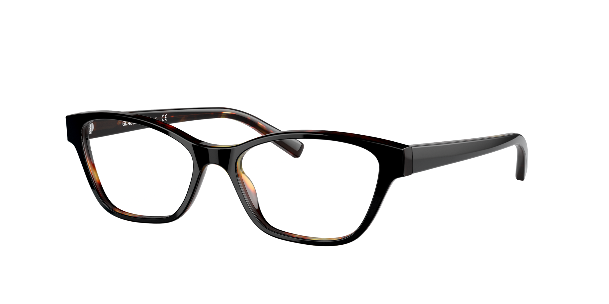 GK2006 Shiny Black On Havana Eyeglasses