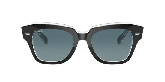RB2186 State Street Ray-Ban Black On Transparent