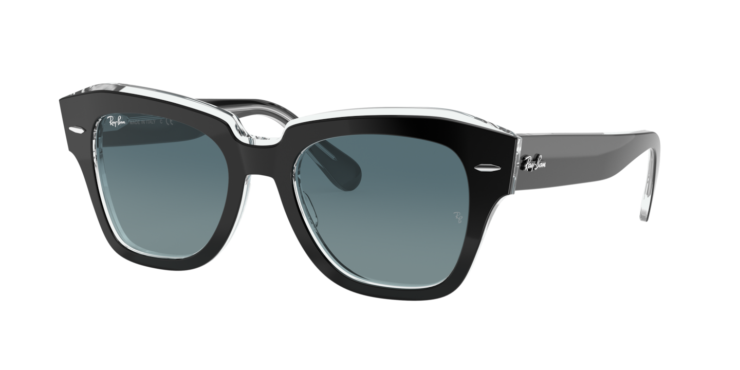 Ray-Ban RB2186 State Street Black On Transparent
