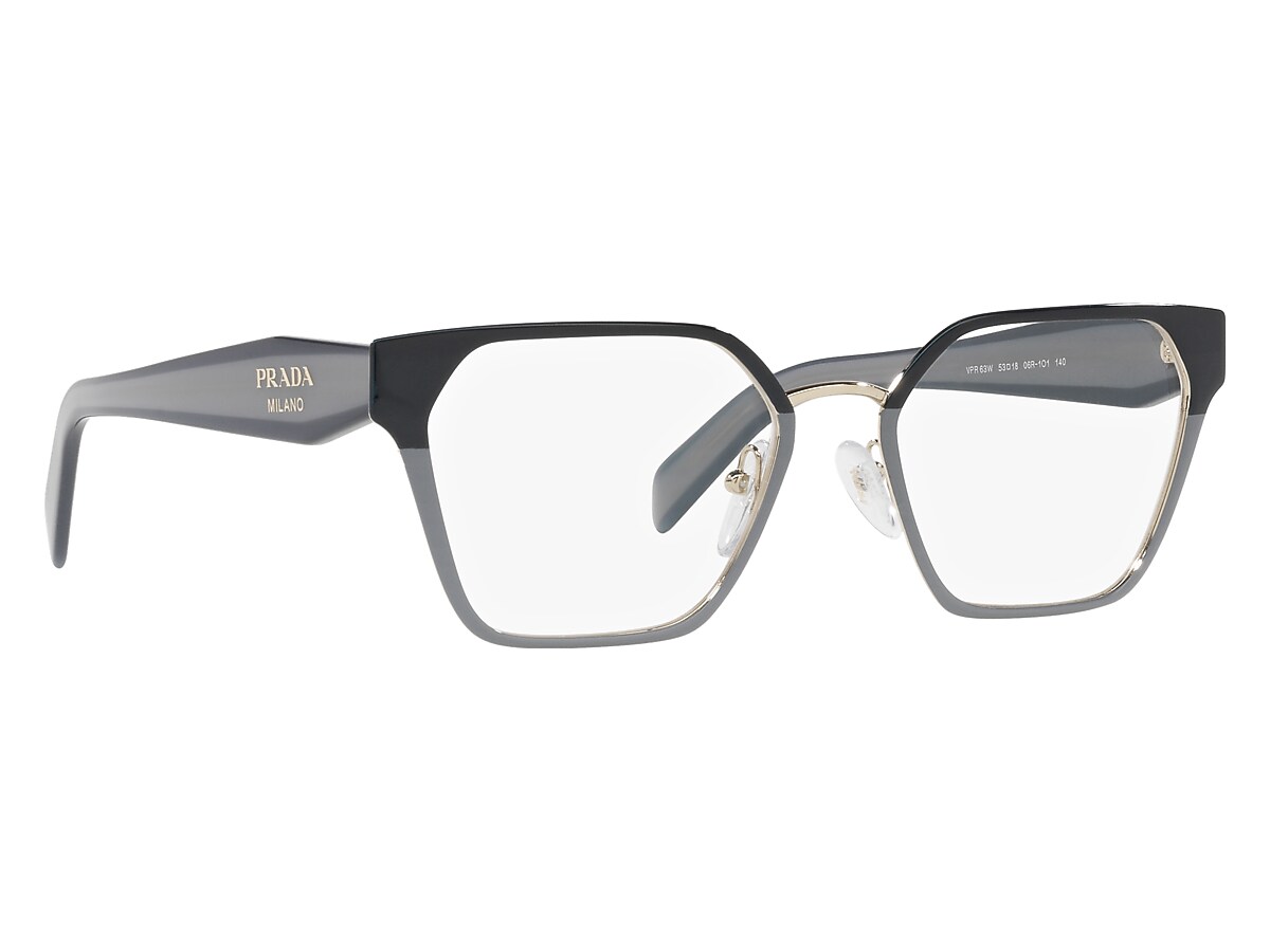 Prada Pr 63wv Blue Eyeglasses Glasses Com Free Shipping