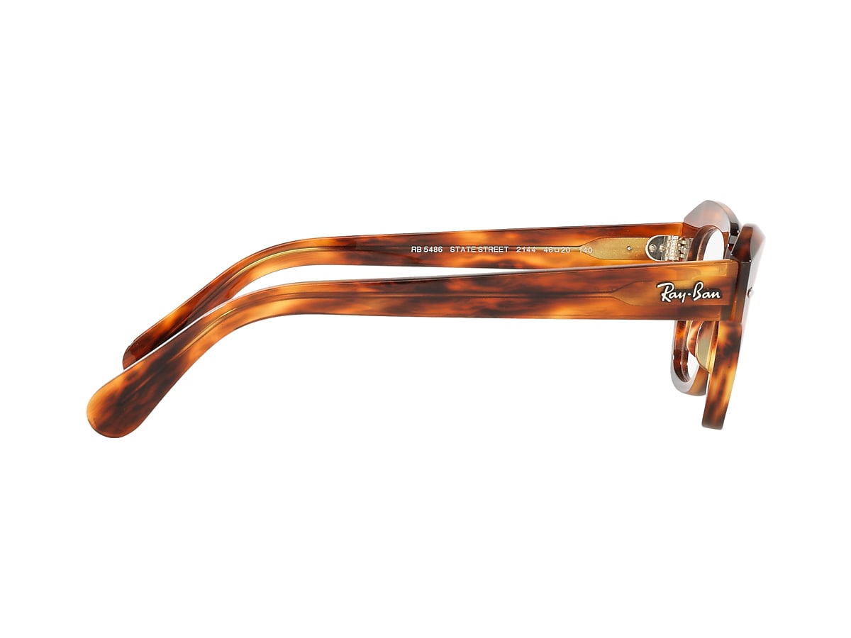 Ray-Ban Striped Havana Eyeglasses | Glasses.com® | Free Shipping