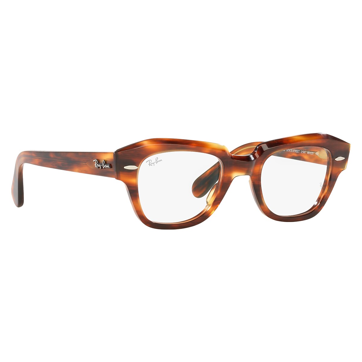 Ray-Ban Striped Havana Eyeglasses | Glasses.com® | Free Shipping