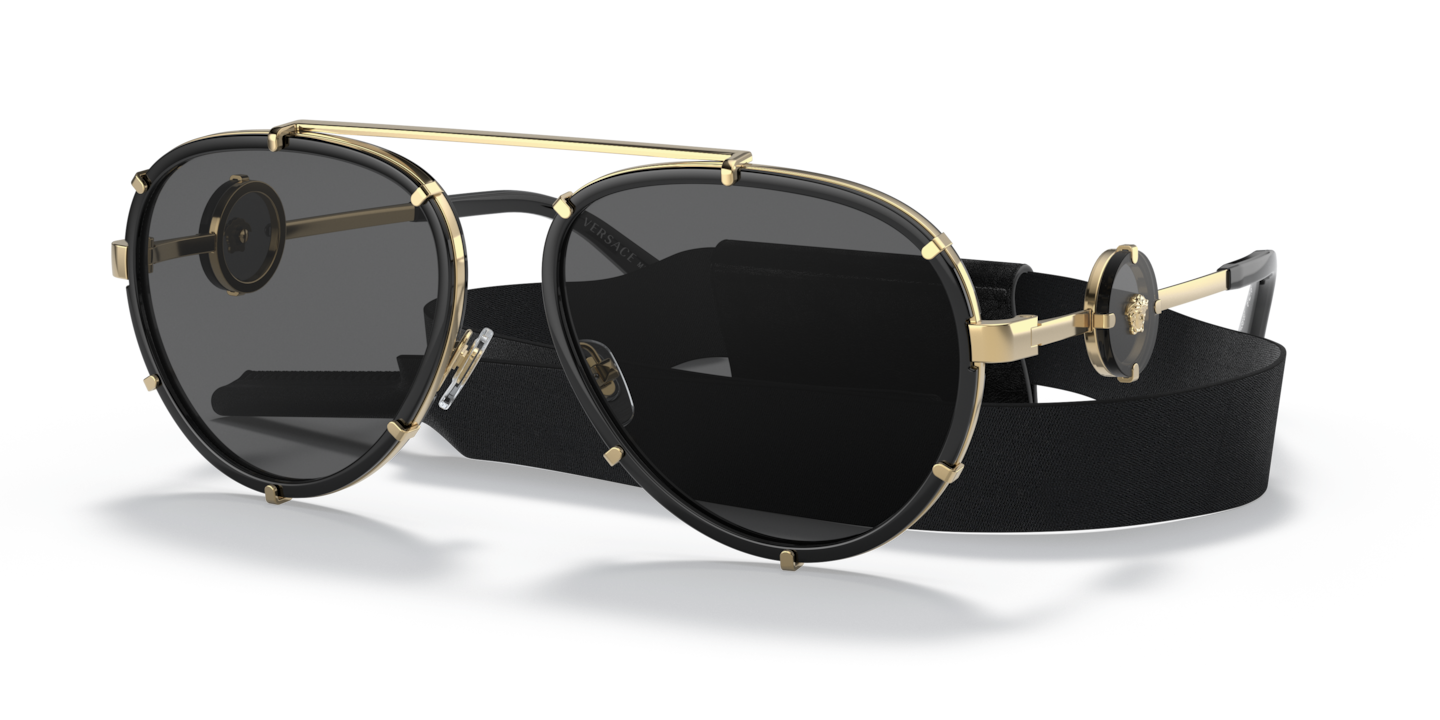 . beginnen gewoontjes Versace Black Sunglasses | Glasses.com® | Free Shipping