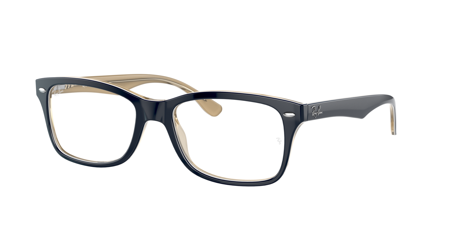 Ray-Ban RX5228 Blue on Trasparent Light Brown