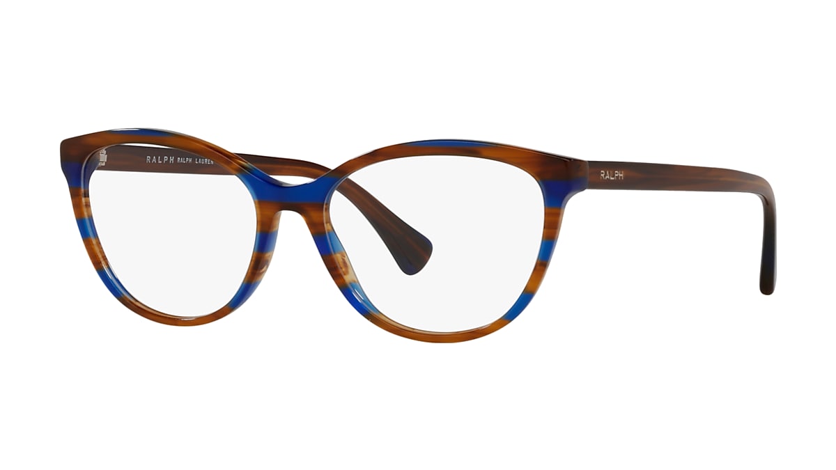 Ralph by Ralph Lauren Striped Brown Blue Eyeglasses | Glasses.com® | Free  Shipping