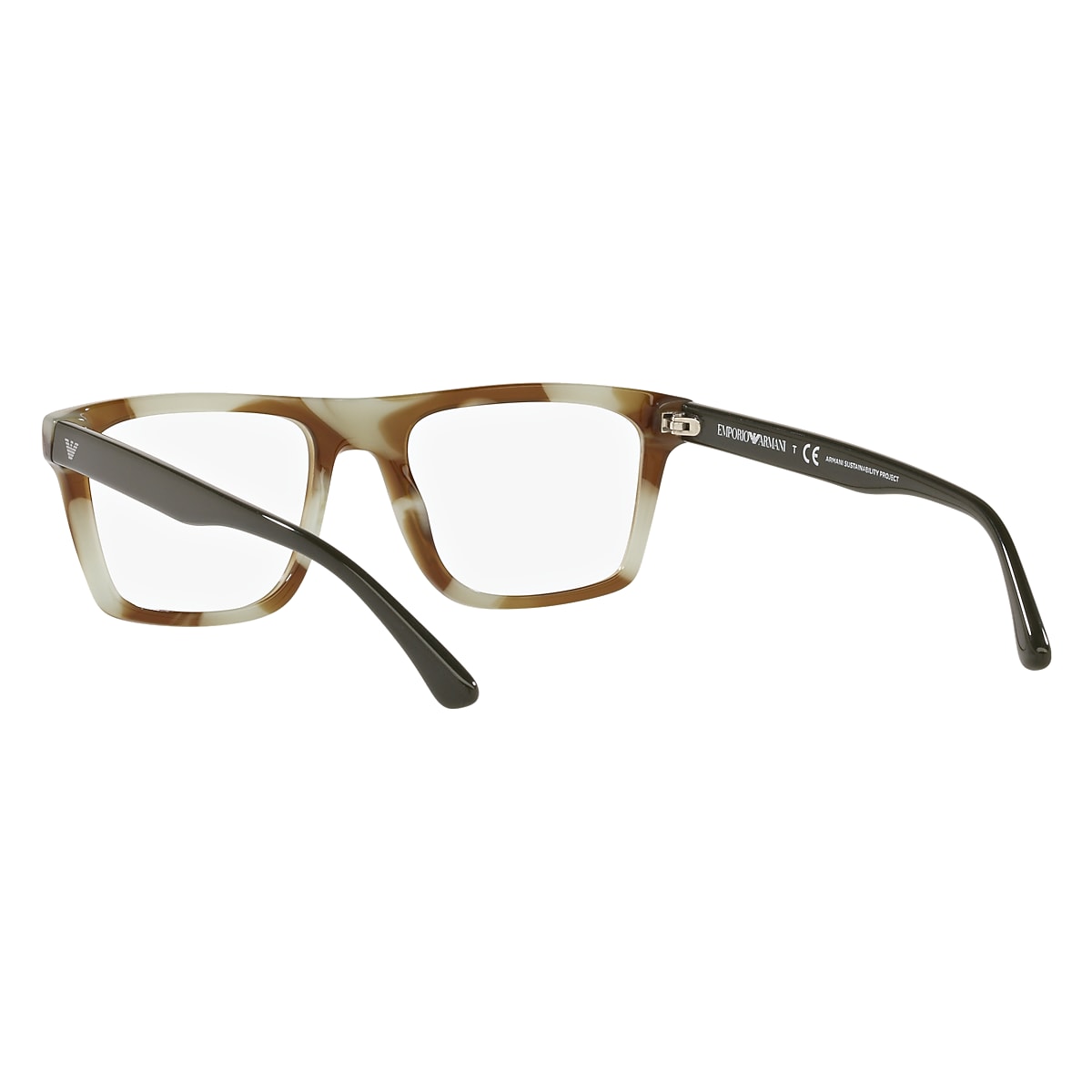 Emporio Armani Striped Green Eyeglasses ® | Free Shipping