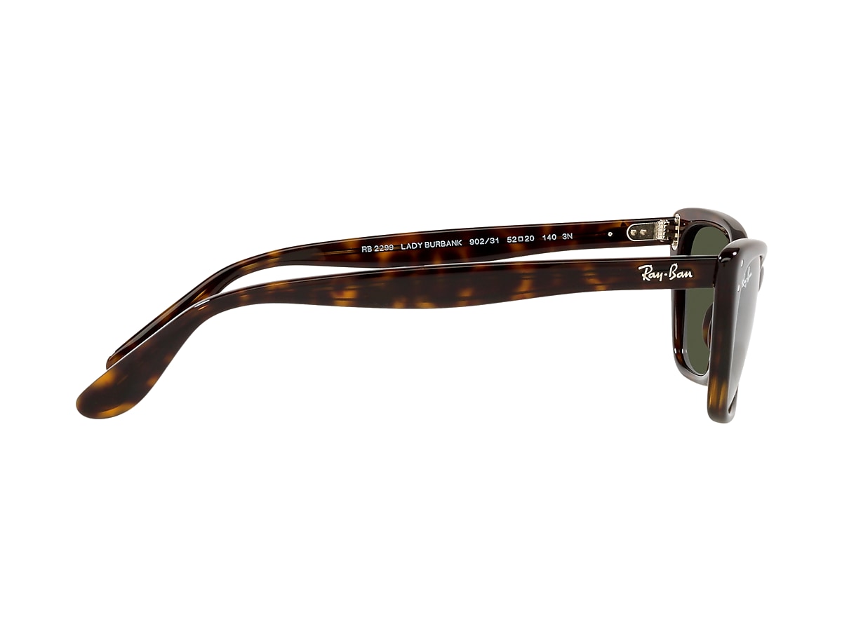 lady burbunk レイバン LADY BURBANK Sunglasses in Black and Green - RB2299 | Ray