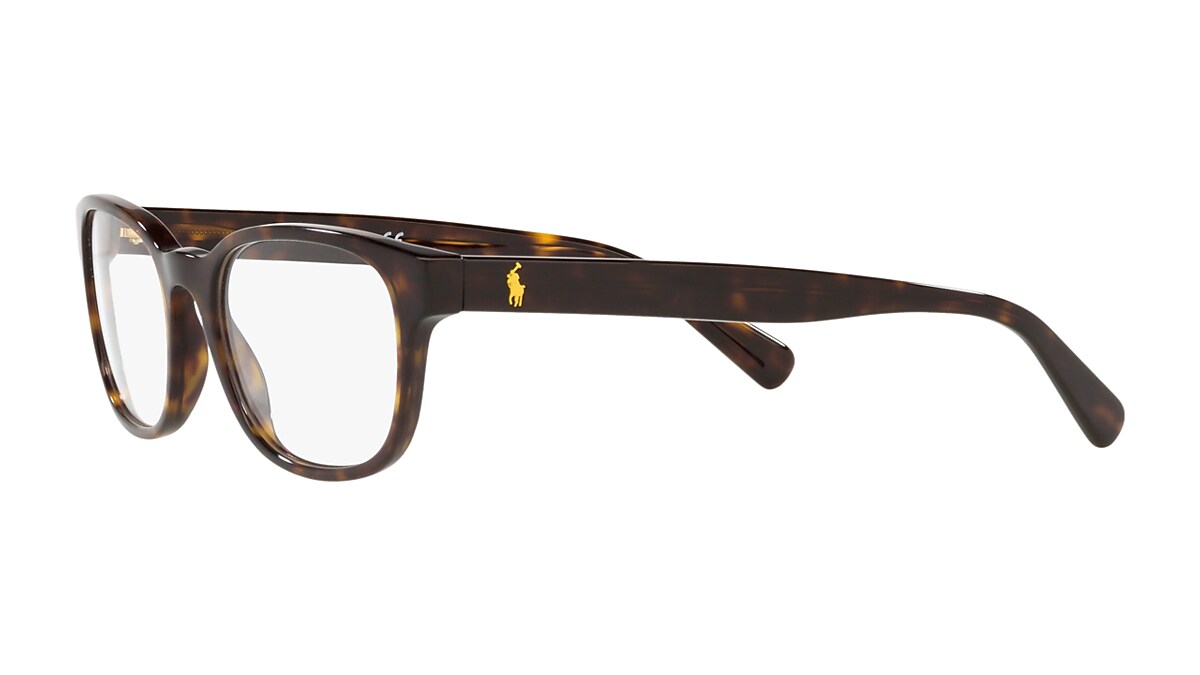 Polo Ralph Lauren Dark Havana Eyeglasses | Glasses.com® | Free