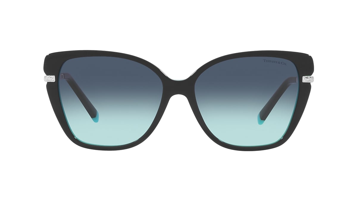 Tiffany Black On Tiffany Blue Sunglasses | Glasses.com® | Free 