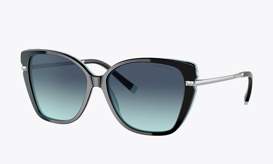 サングラス Tiffany & Co Tiffany & Co. - 3108B SOLE - 61051T Tiffany HardWear Sunglasses in Silver-colored Metal