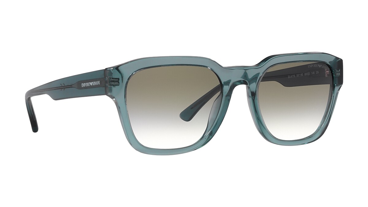 Emporio Armani Shiny Transparent Green Sunglasses, ®