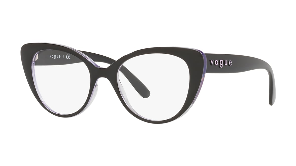 Vogue hotsell black glasses