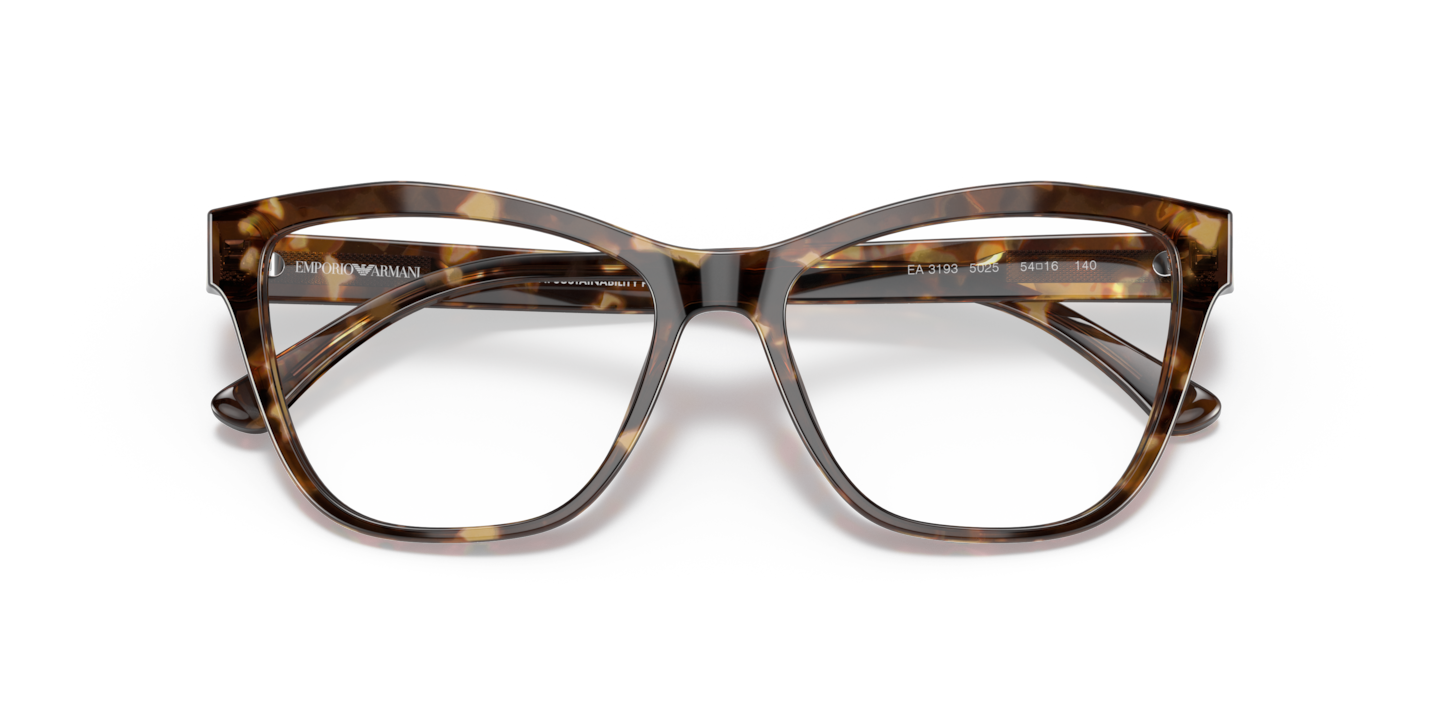 Emporio Armani Shiny Brown Havana Eyeglasses ® | Free Shipping