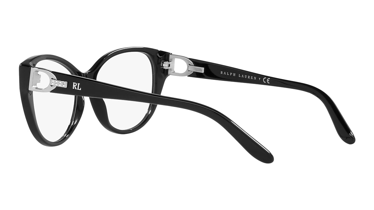 Ralph Lauren Shiny Black Eyeglasses Glasses Free Shipping