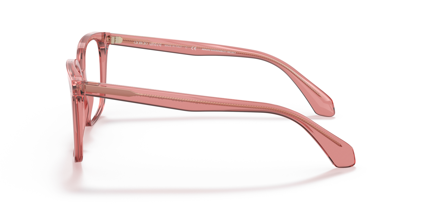 Giorgio Armani Transparent Pink Eyeglasses | Glasses.com® | Free 