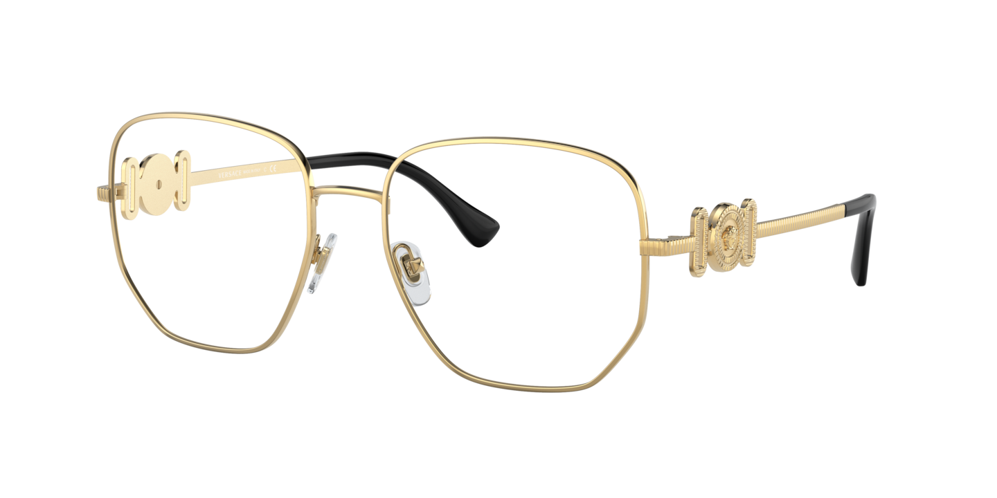 Versace VE1283 Gold Eyeglasses | Glasses.com® | Free Shipping