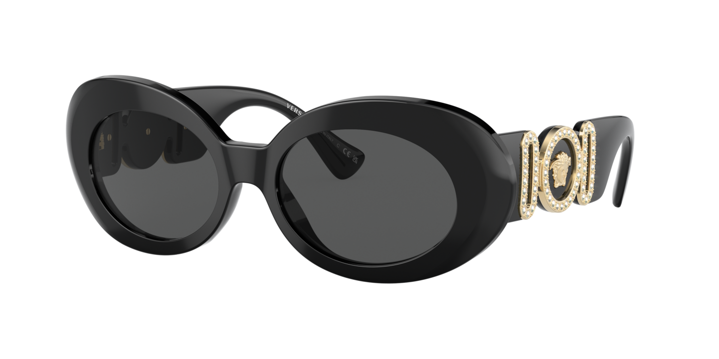 Geavanceerd Baars taxi Versace Black Sunglasses | Glasses.com® | Free Shipping