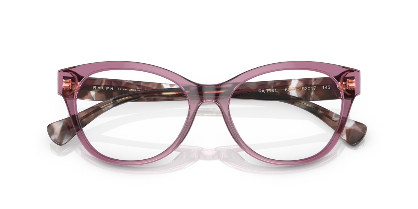 Ralph by Ralph Lauren Shiny Transparent Violet Eyeglasses 