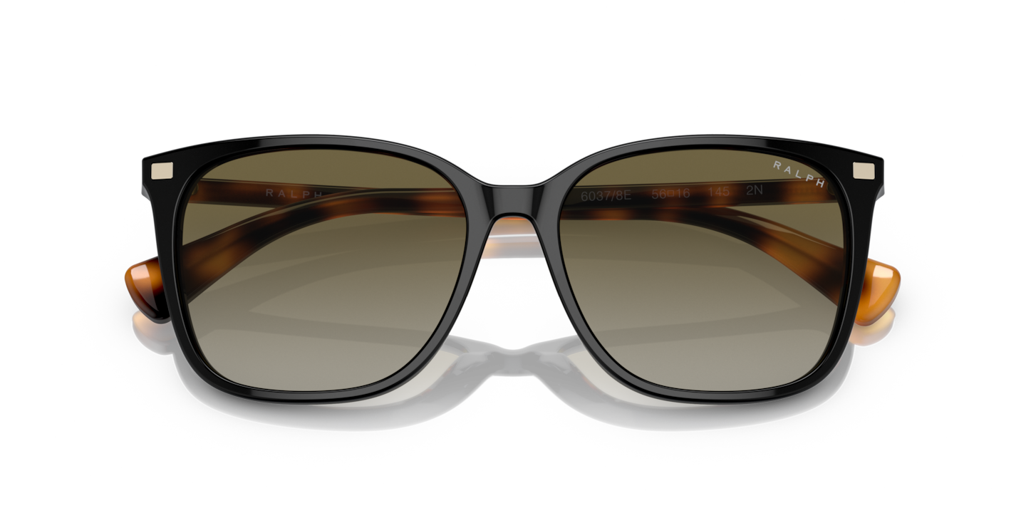 Ralph by Ralph Lauren Shiny Black Sunglasses | Glasses.com® | Free 