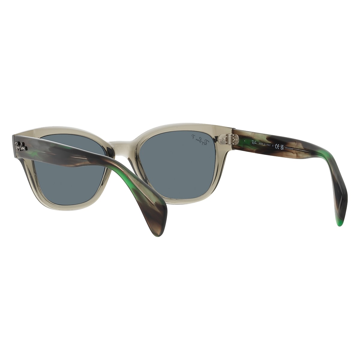 Ray-Ban Transparent Green Sunglasses | Glasses.com® | Free Shipping