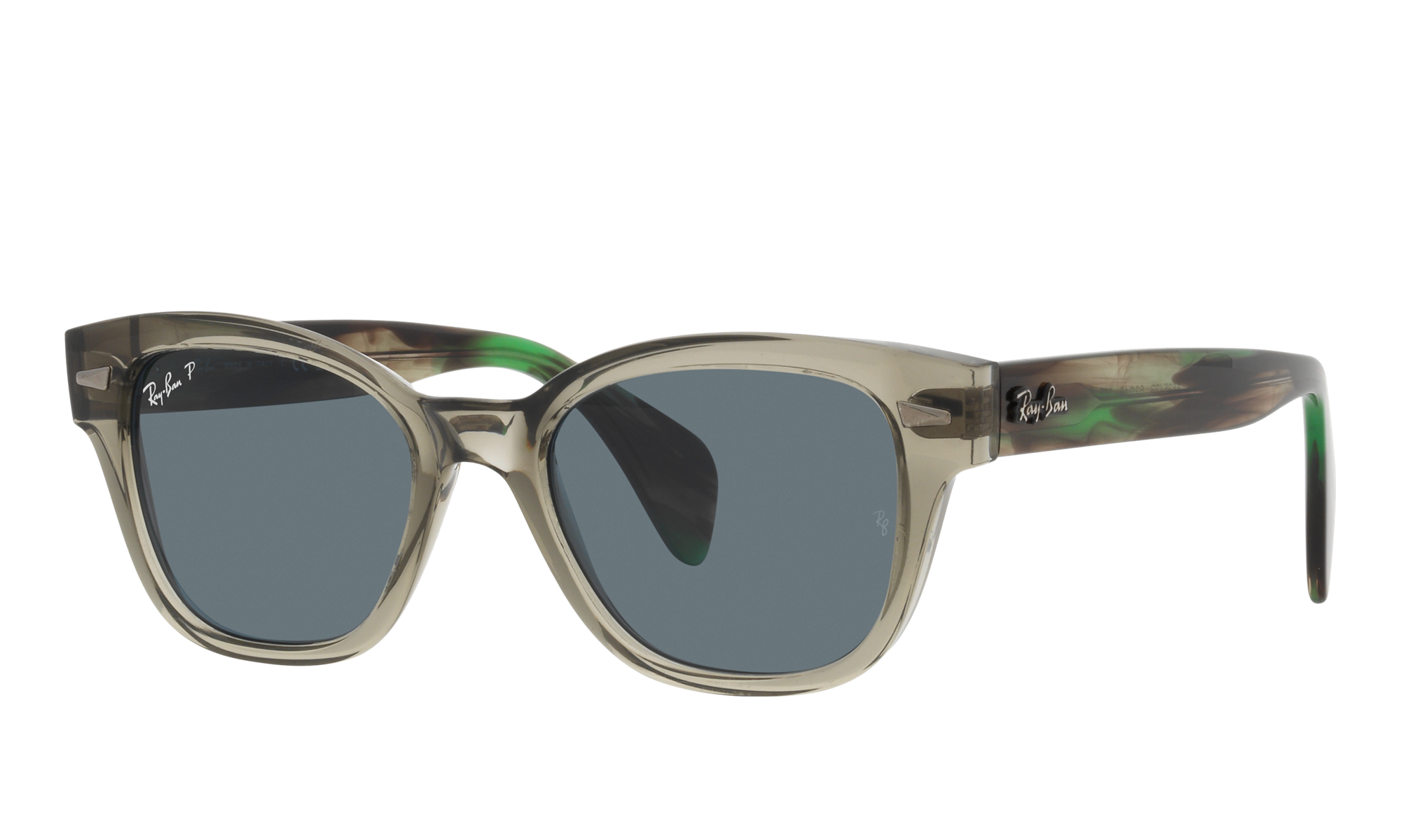 Ray-Ban Unisex Rb0880s Transparent Green Size: Large -  RB0880S 66353R52