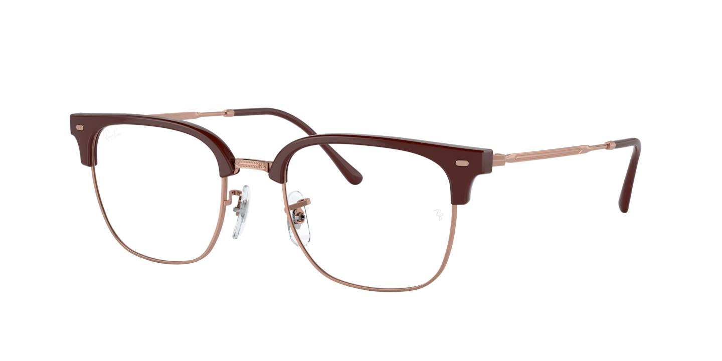 Ray-Ban RB7216 New Clubmaster Optics Bordeaux On Rose Gold