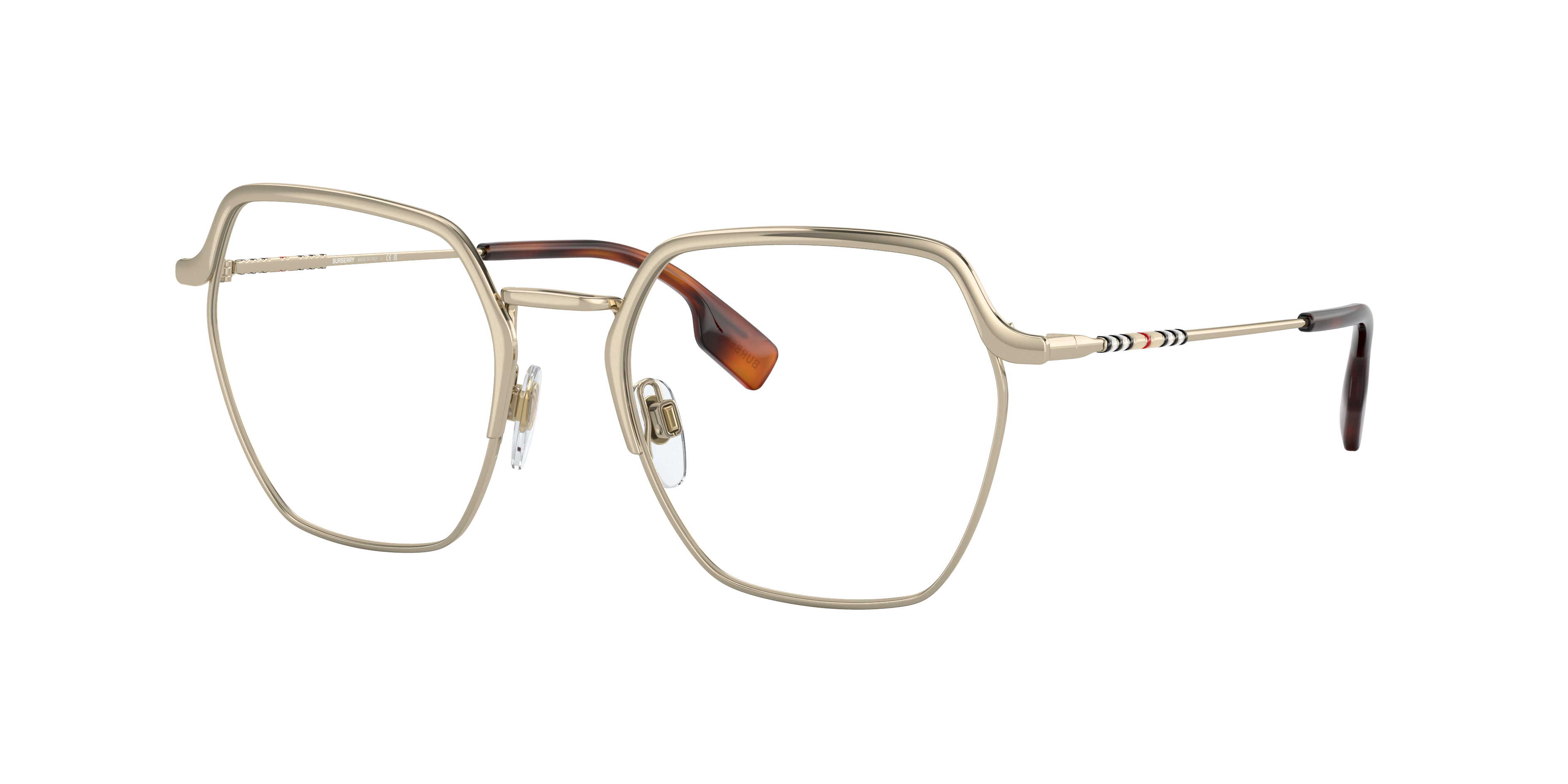 Burberry BE1371 Angelica Light Gold Eyeglasses Free