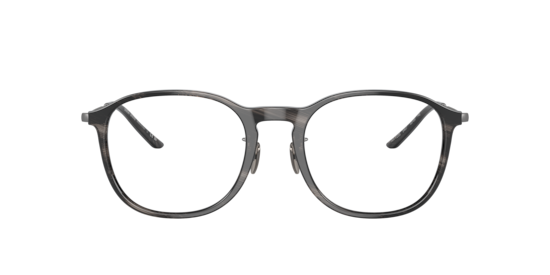 Giorgio Armani Striped Grey Eyeglasses | Glasses.com® | Free Shipping