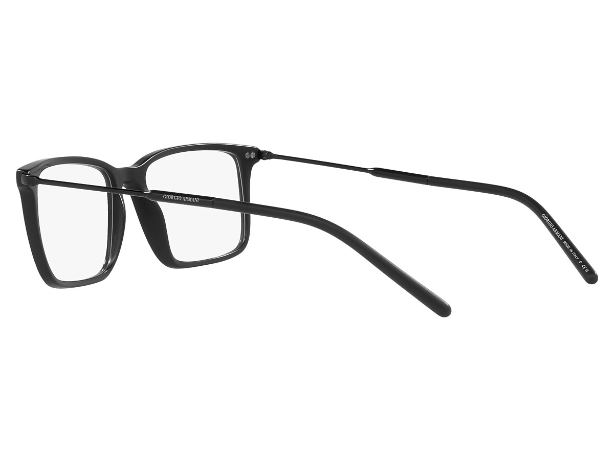 Giorgio Armani Matte Black Eyeglasses | Glasses.com® | Free Shipping