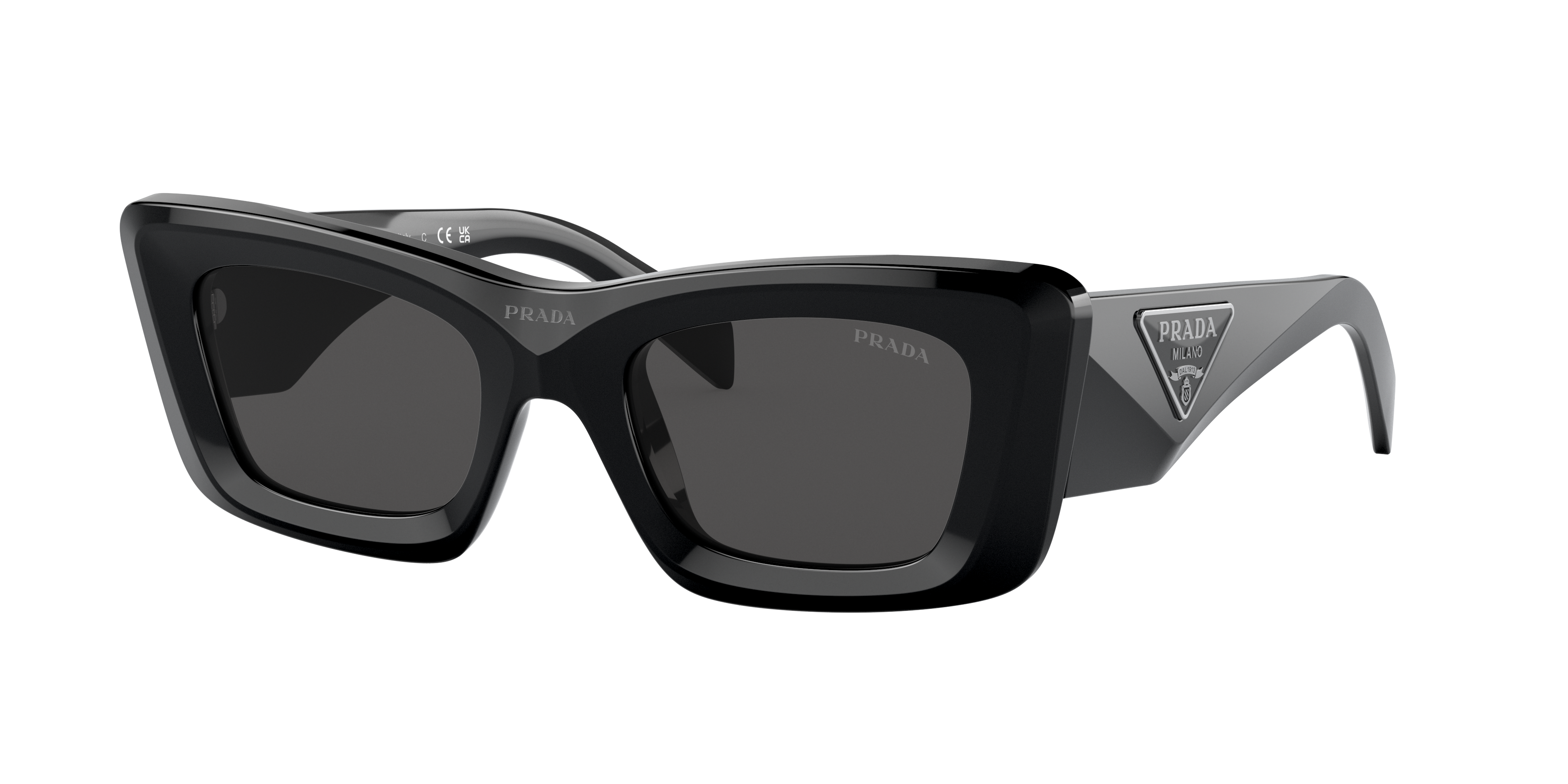 Prada Eyewear Symbole Oversized geometric-arm Sunglasses - Farfetch