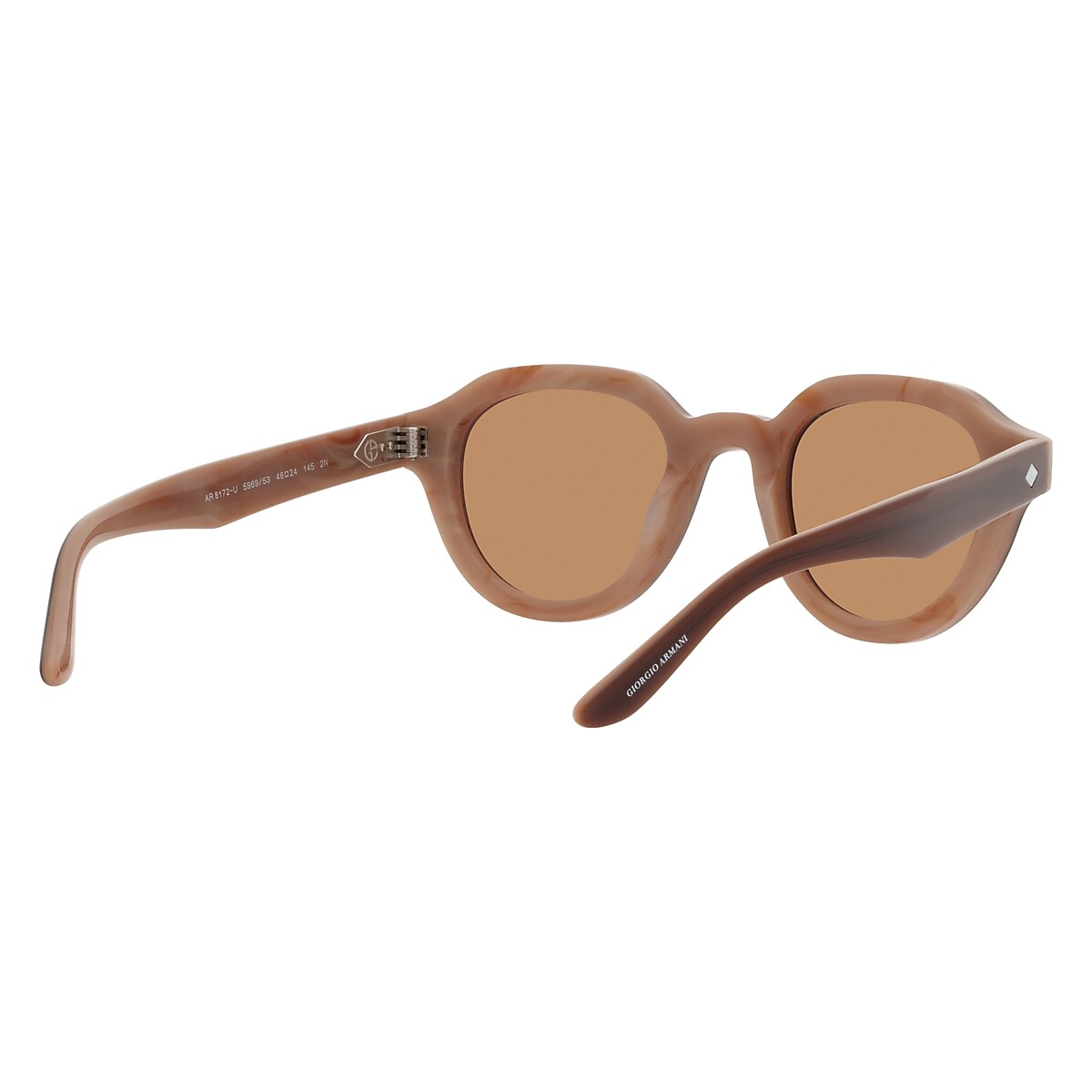 Giorgio Armani Bilayer Marble Brown Sunglasses | Glasses.com