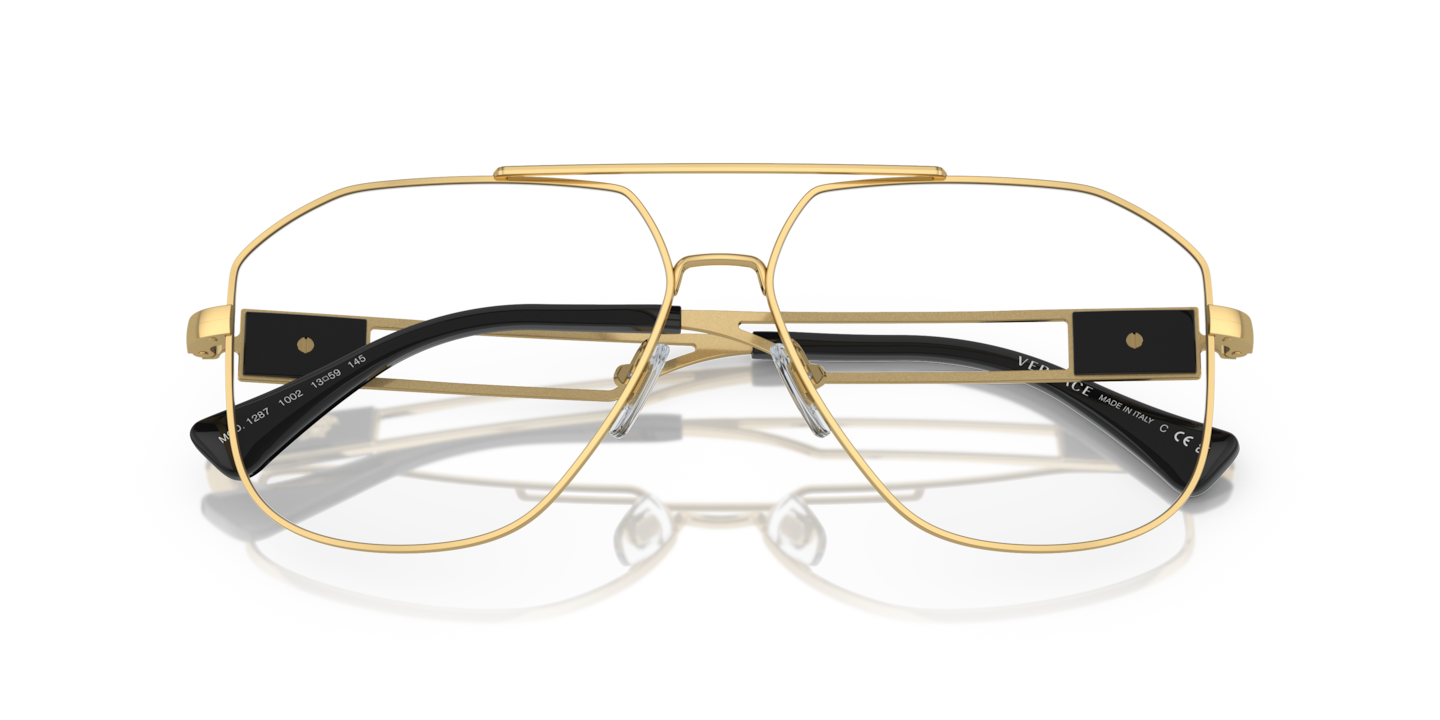 Versace Gold Eyeglasses | Glasses.com® | Free Shipping