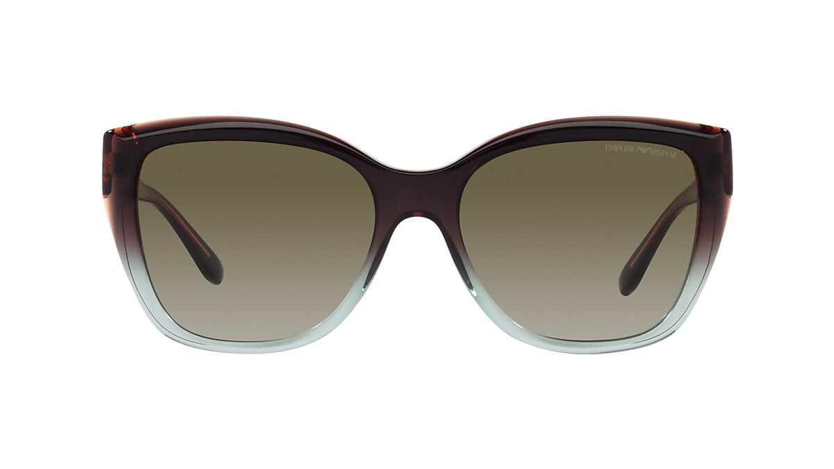 Emporio Armani Gradient Brown Green Sunglasses Glasses