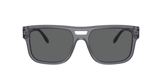 Emporio Armani EA4197 Transparent Grey Sunglasses | Glasses.com® | Free ...