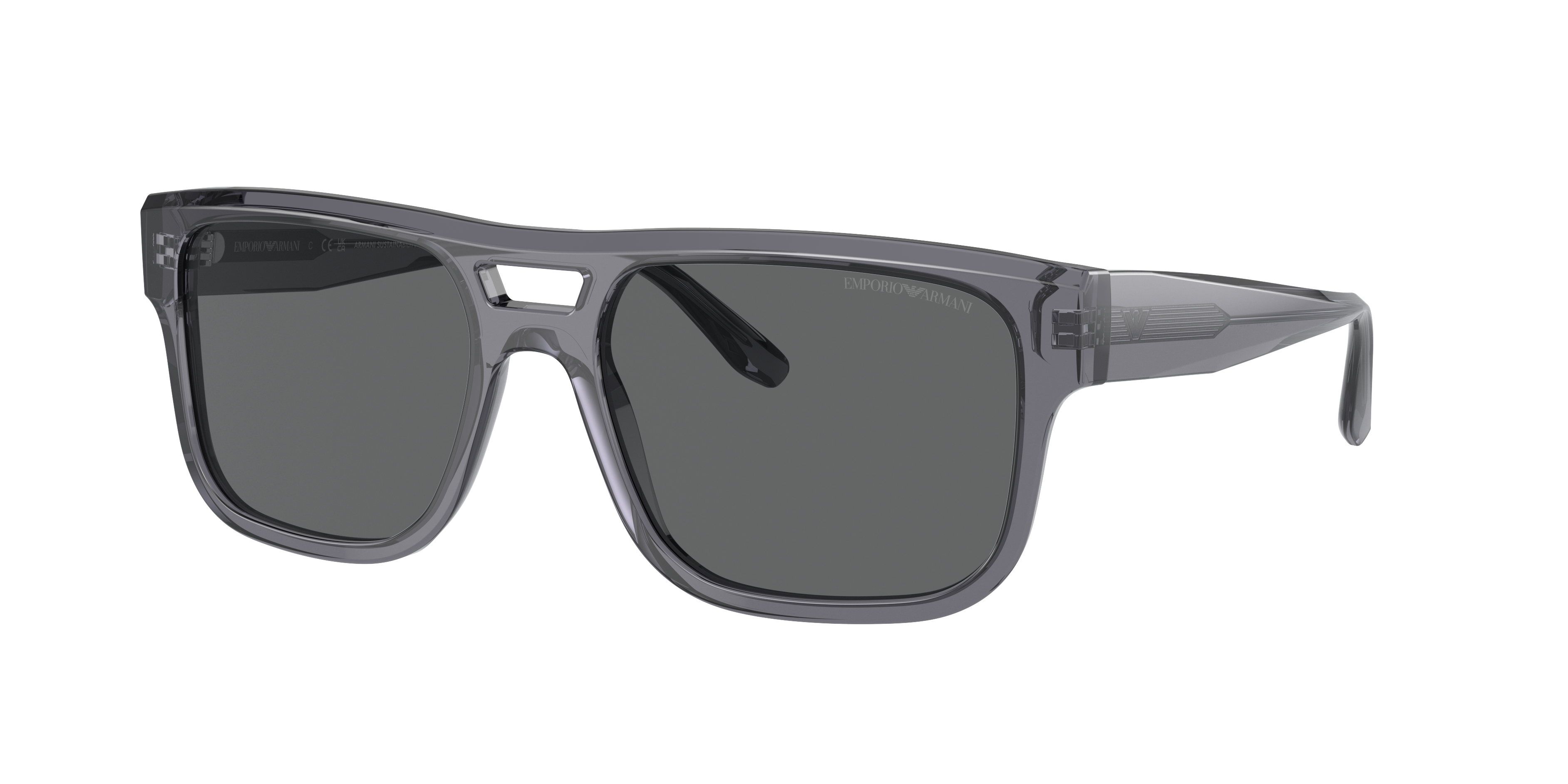 Emporio Armani Black Sunglasses | Glasses.com® | Free Shipping