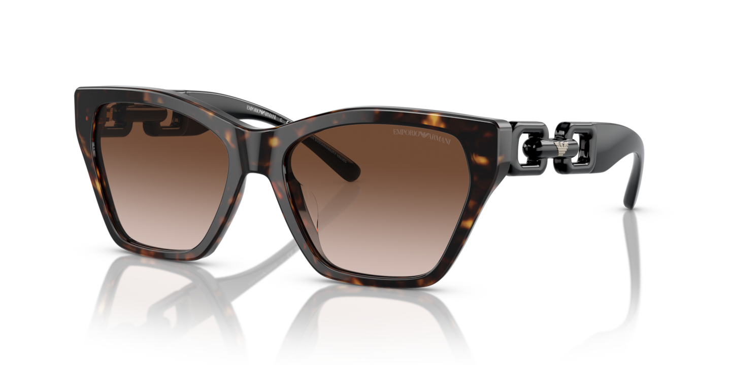 Emporio Armani Shiny Havana Sunglasses | Glasses.com® | Free Shipping
